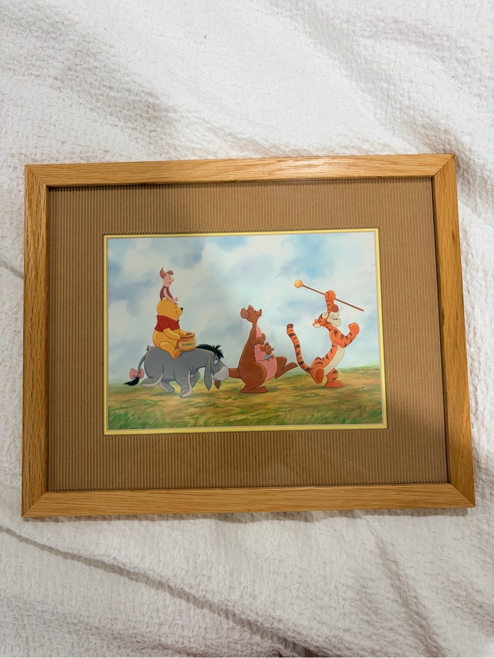 Three Vintage Winne the Pooh Framed Wall Art